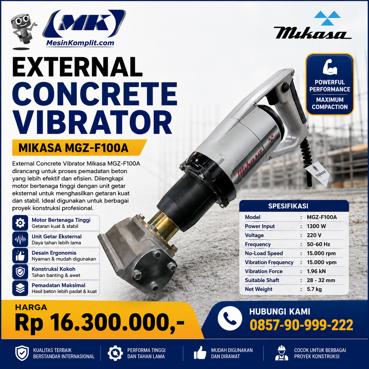 Vibrator Beton Eksternal ...